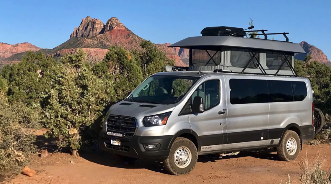 Sun Valley Vanlife rental van in Moab, Utah