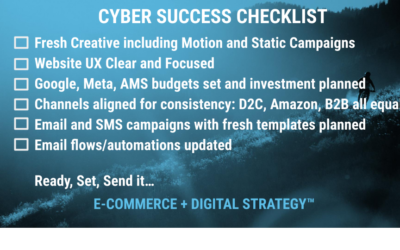 Prepare for Cyber Week with This Success Checklist