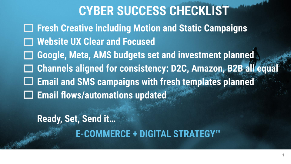 Prepare for Cyber Week with This Success Checklist